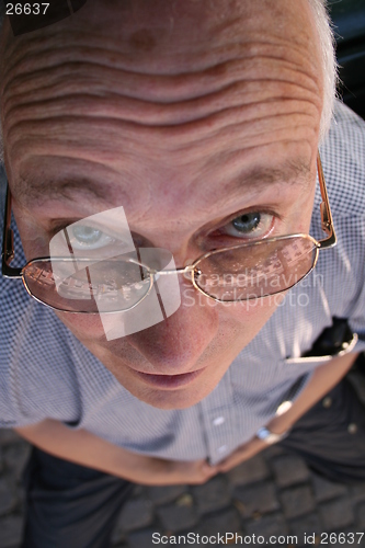Image of Man looking up