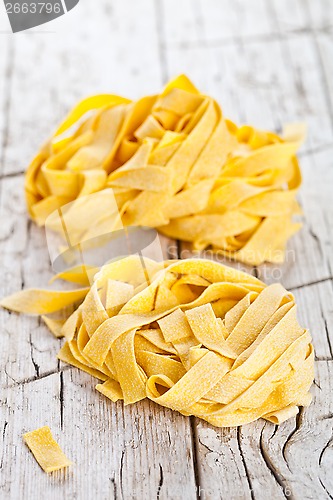 Image of raw egg pasta