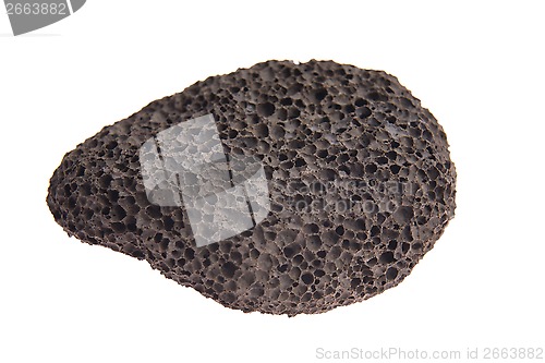 Image of Pumice stone isolated on white background 