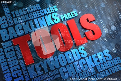 Image of Tools - Wordcloud Concept.