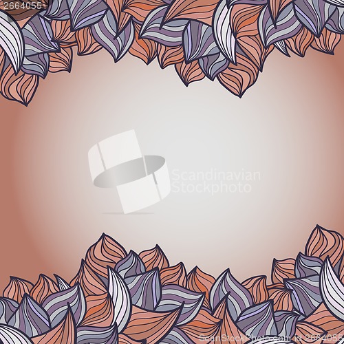 Image of abstract background of petal and wave