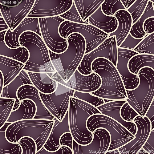 Image of abstract background of petal and wave