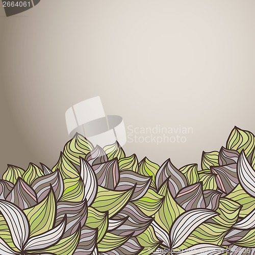 Image of abstract background of petal and wave