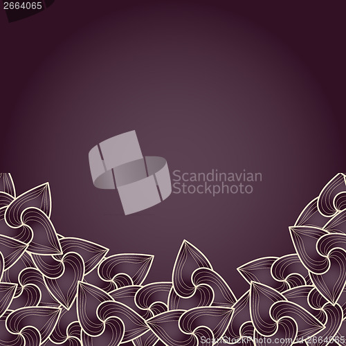 Image of abstract background of petal and wave