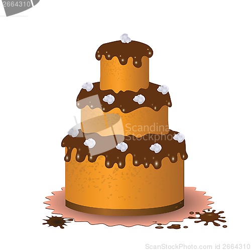 Image of Sweet chocolate cake