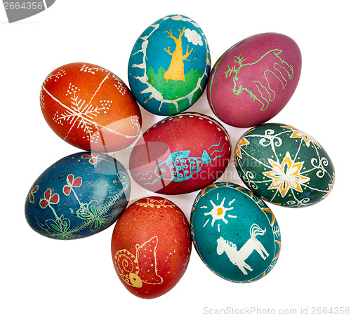 Image of Isolated Easter eggs