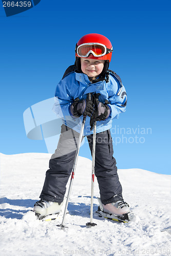 Image of Boy on skis