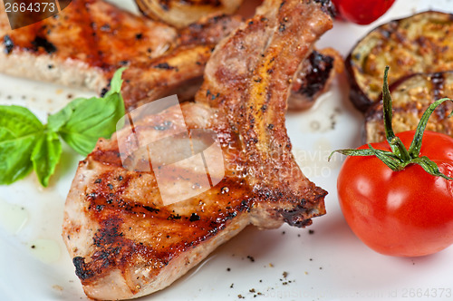 Image of meat with vegetable