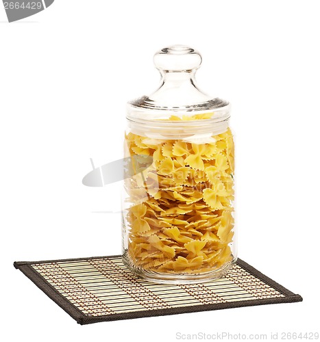 Image of Pasta in glass pot