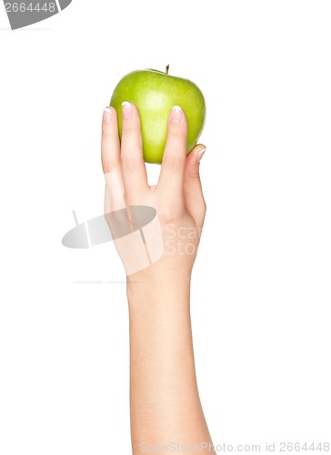 Image of Hand with apple