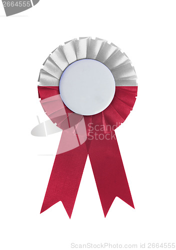 Image of Award ribbon isolated on a white background