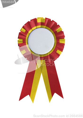 Image of Award ribbon isolated on a white background