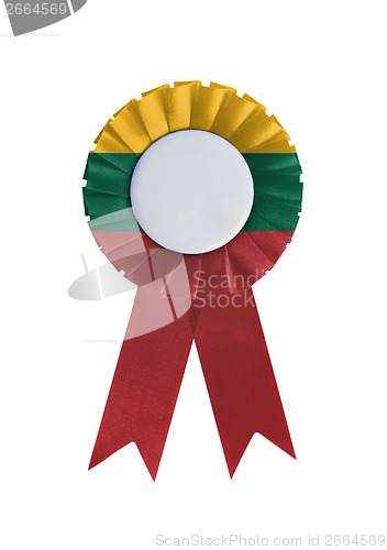 Image of Award ribbon isolated on a white background