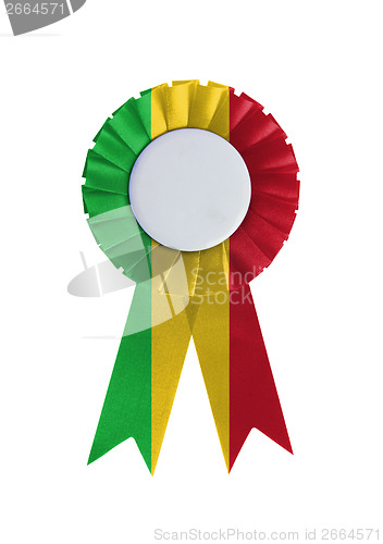 Image of Award ribbon isolated on a white background