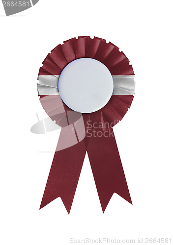 Image of Award ribbon isolated on a white background