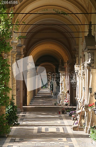 Image of Zagreb Mirogoj cemetery arcades