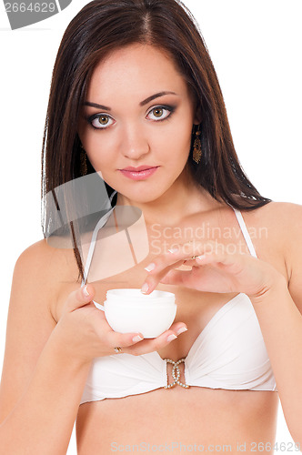 Image of Woman in swimsuit