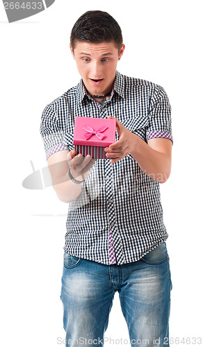 Image of Man with gift box