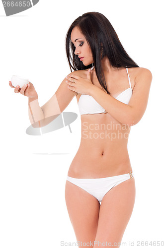 Image of Woman in swimsuit