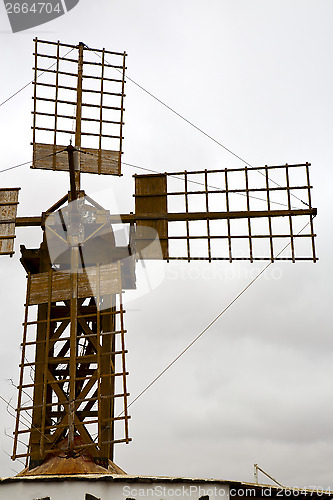 Image of hole windmills  isle of lanzarote  