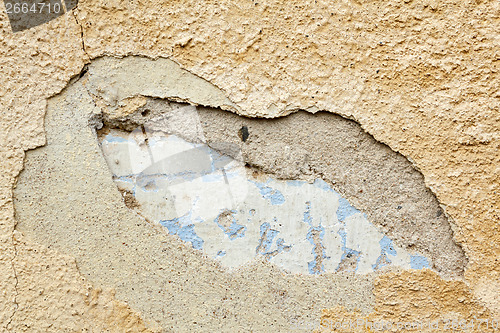 Image of old aged blue grunge background or backdrop 
