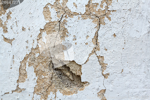 Image of old aged blue grunge background or backdrop 