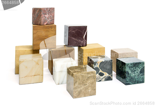 Image of various cubes