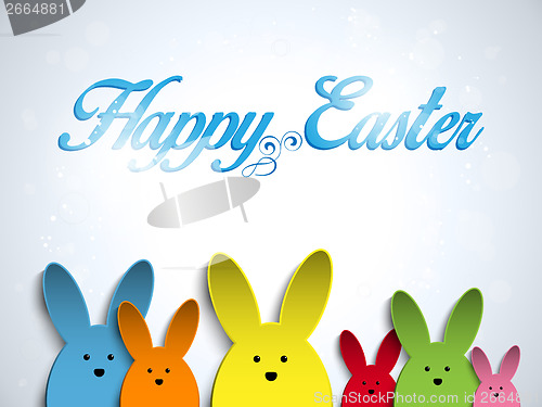 Image of Happy Easter Rabbit Bunny  Colors