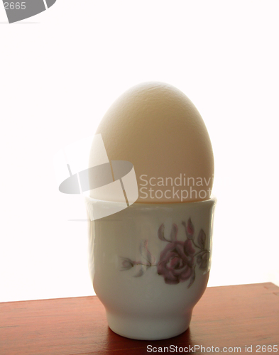 Image of egg in cup - soft-boiled egg
