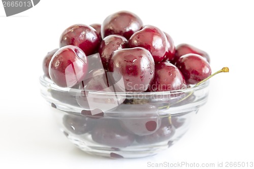 Image of Cherry in glass bowl