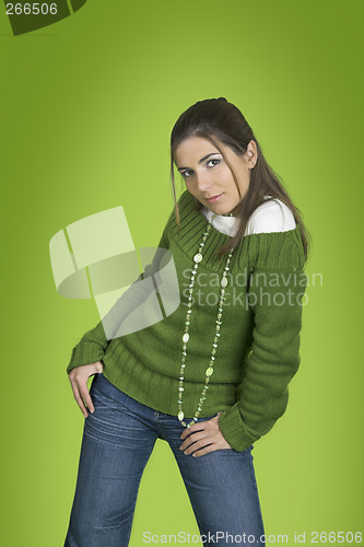 Image of Woman with necklace