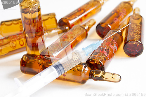 Image of Preparation for an injection with ampoules or vials