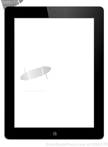 Image of Tablet PC white screen