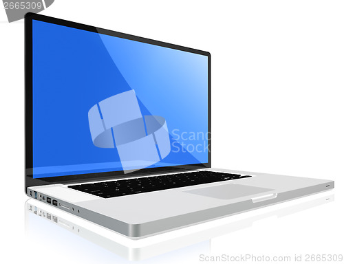 Image of Modern laptop computer