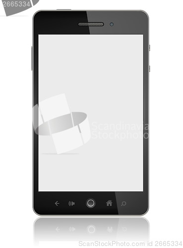 Image of Smart Phone With Blank Screen Isolated