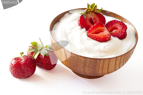 Image of  STRAWBERRY YOGURT on withe 