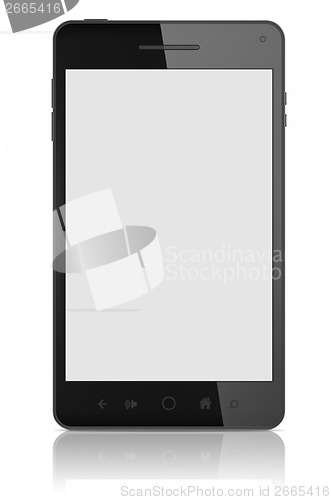 Image of Smart Phone With Blank Screen Isolated