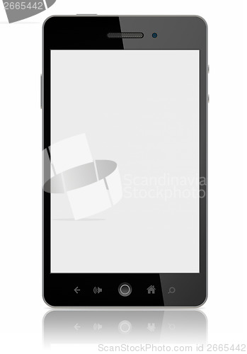 Image of Smart Phone With Blank Screen Isolated