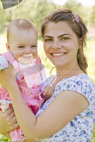Image of Happy mother with child