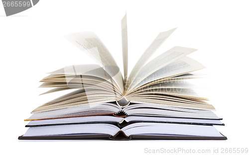 Image of Opened books
