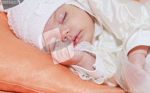 Image of baby girl sleeping 