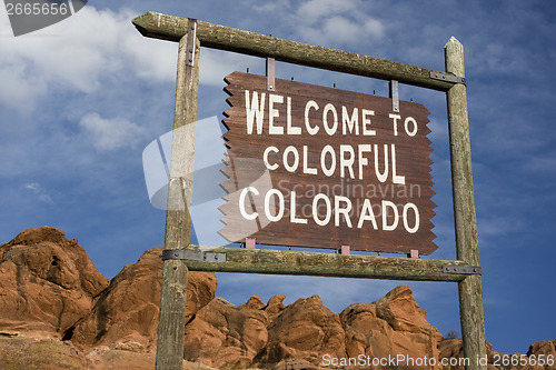 Image of Colorado welcome sign