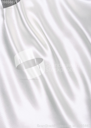 Image of Smooth elegant white silk as wedding background 