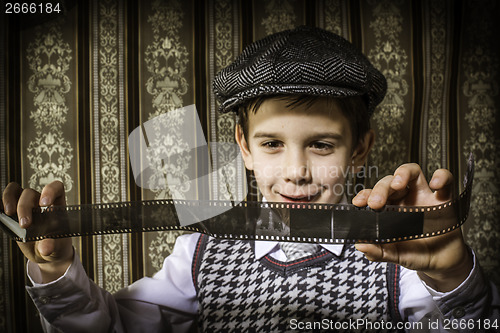 Image of Child considered analog photographic film