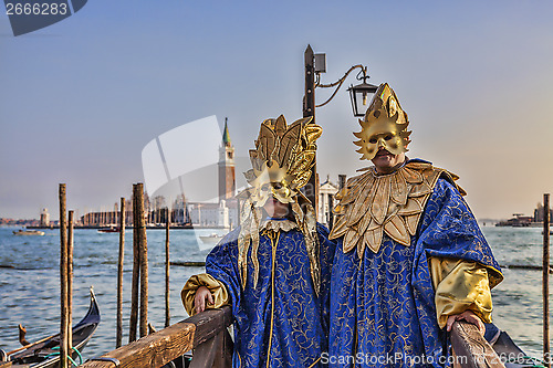 Image of Venetian Disguised Couple