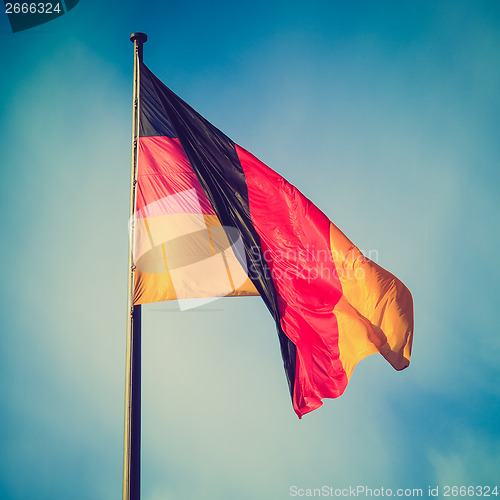 Image of Retro look German flag