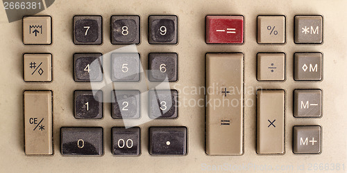 Image of Old calculator for doing office related work