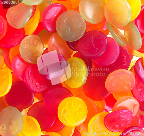 Image of Colorful candy faces