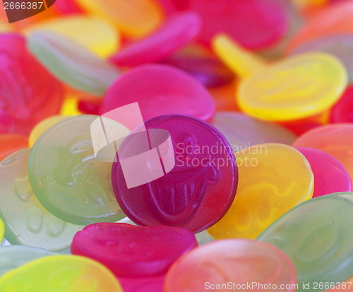 Image of Colorful candy faces