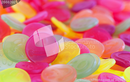 Image of Colorful candy faces